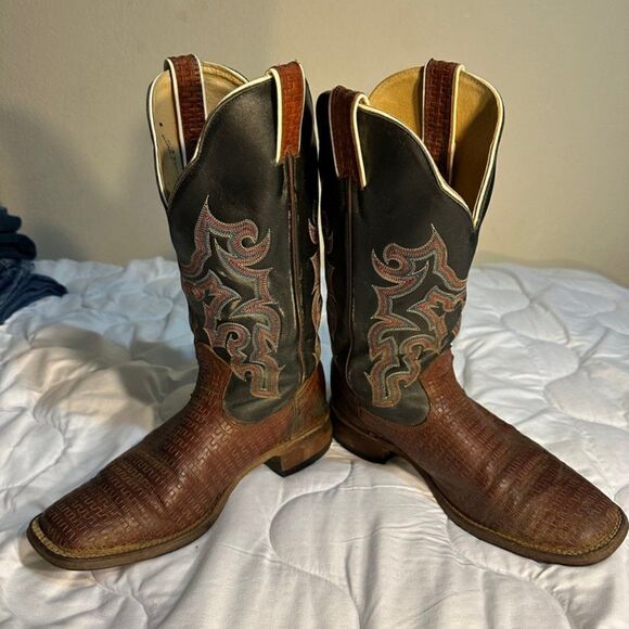 Boulet Cowboy girl Leather Boots Size 8C Women 10 Men’s